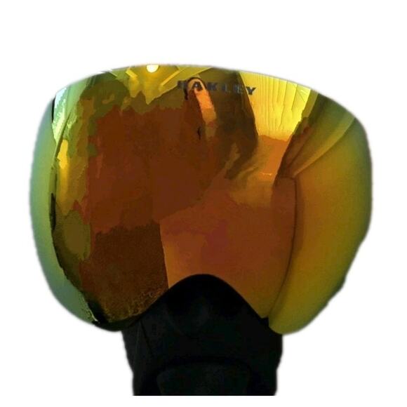 NEW 2012 Oakley Air Brake Goggles Flight Deck Fire Iridium Lens Whte O Frame M/L - Picture 15 of 15